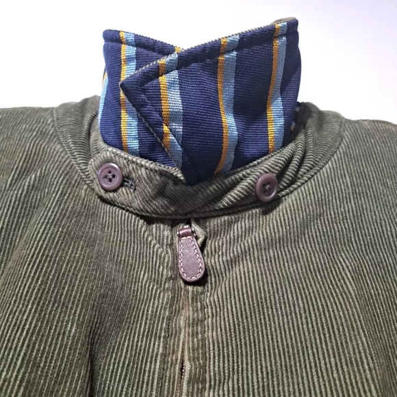 Corduroy VINTAGE Daniel Cremieux Golf Jacket Harrington Full Zip pockets outdoor - Picture 4 of 11